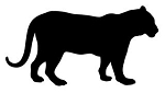 Tiger Silhouette v1 Decal Sticker